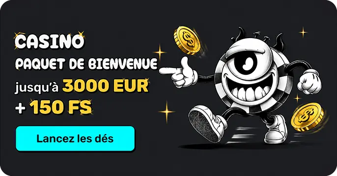 Inky.Bet paquet de bienvenue jusqu'a €3000 + 150 FS